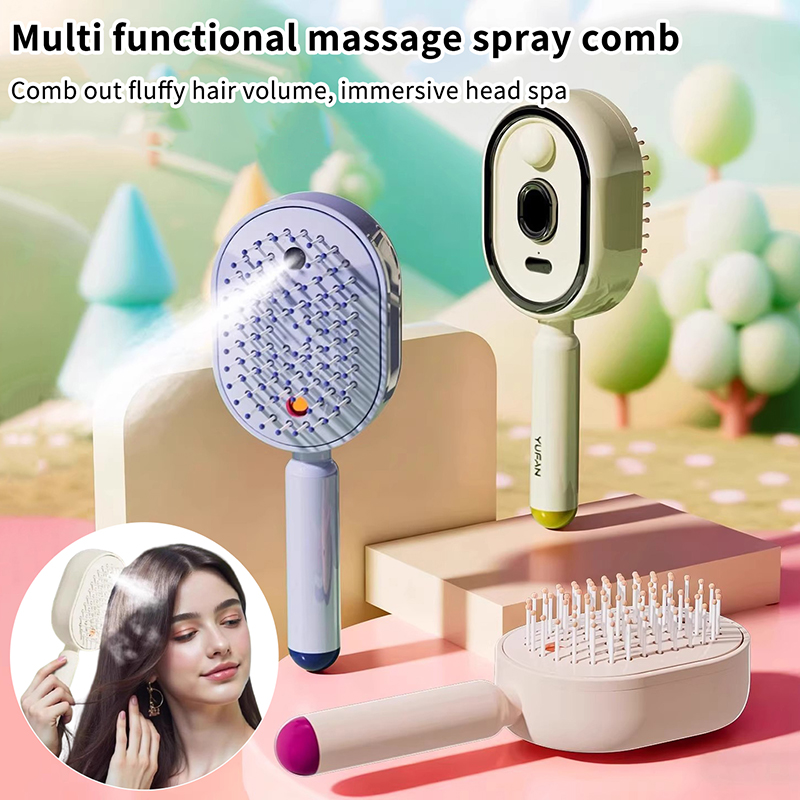 Hair Care Essential Oil - Multifunctional Massage Comb,Electric Spray Air Cushion