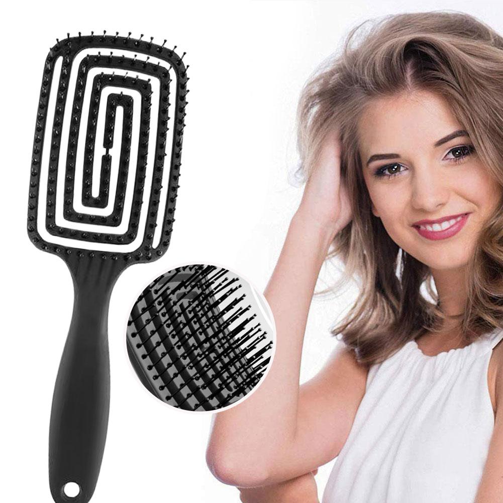 Detangling Hair Brush Hollow O - Hair Care For Curly Dry Hair recension och pris