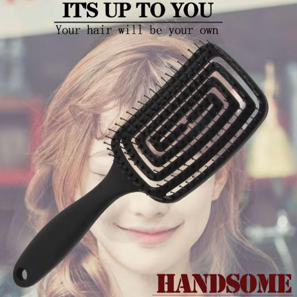 Detangling Hair Brush Hollow O - Hair Care For Curly Dry Hair recension och pris