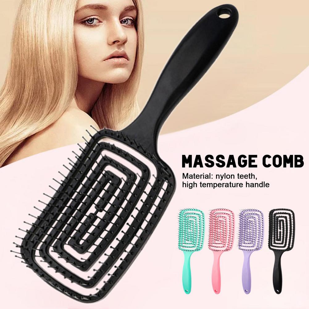 Detangling Hair Brush Hollow O - Hair Care For Curly Dry Hair recension och pris