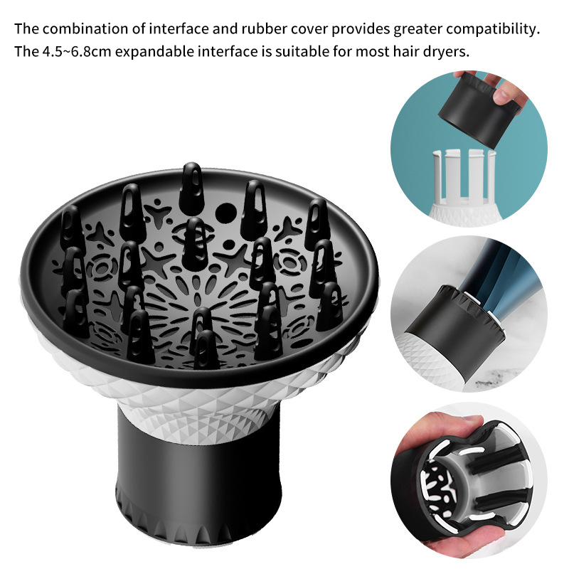 Universal Hair Dryer Diffuser  - Hair Care For Curly Dry Hair recension och pris