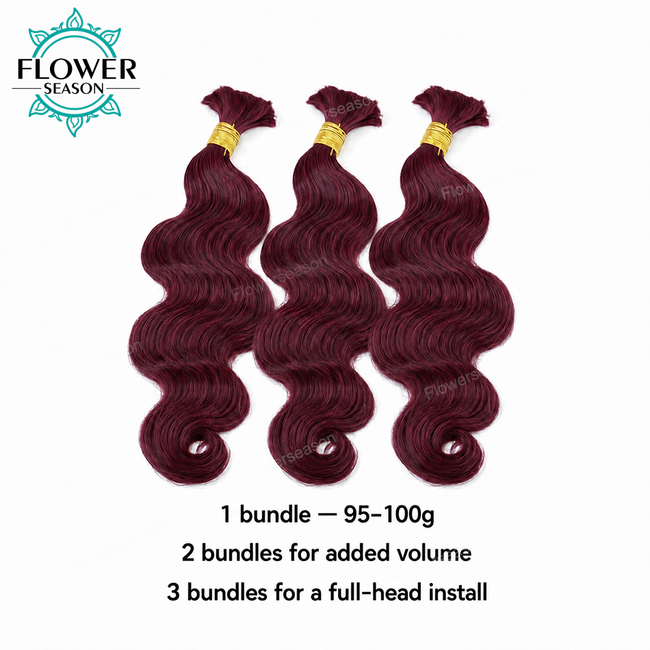Bulk Human Hair For Braiding B - Hair Care For Wavy Hair recension och pris