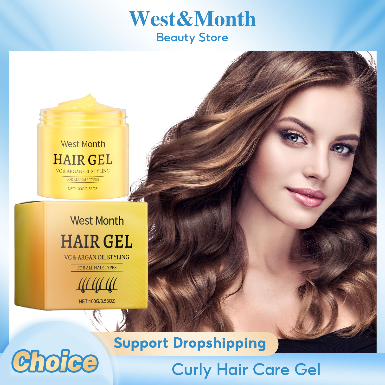 Curly Hair Care Cream Big Wave - Hair Care For Curly Dry Hair recension och pris