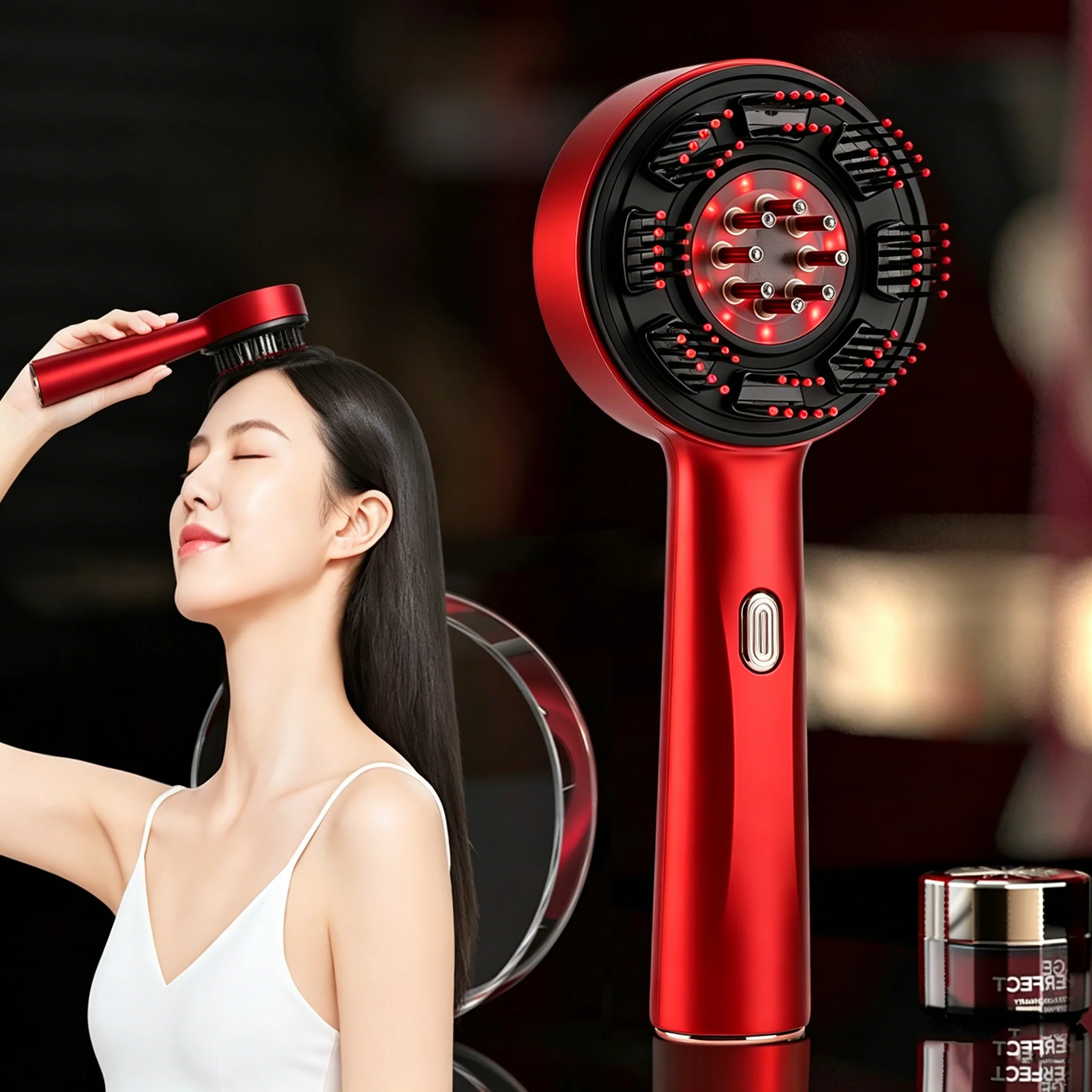 Electric Massage Comb Portable - Hair Care Essential Oil recension och pris