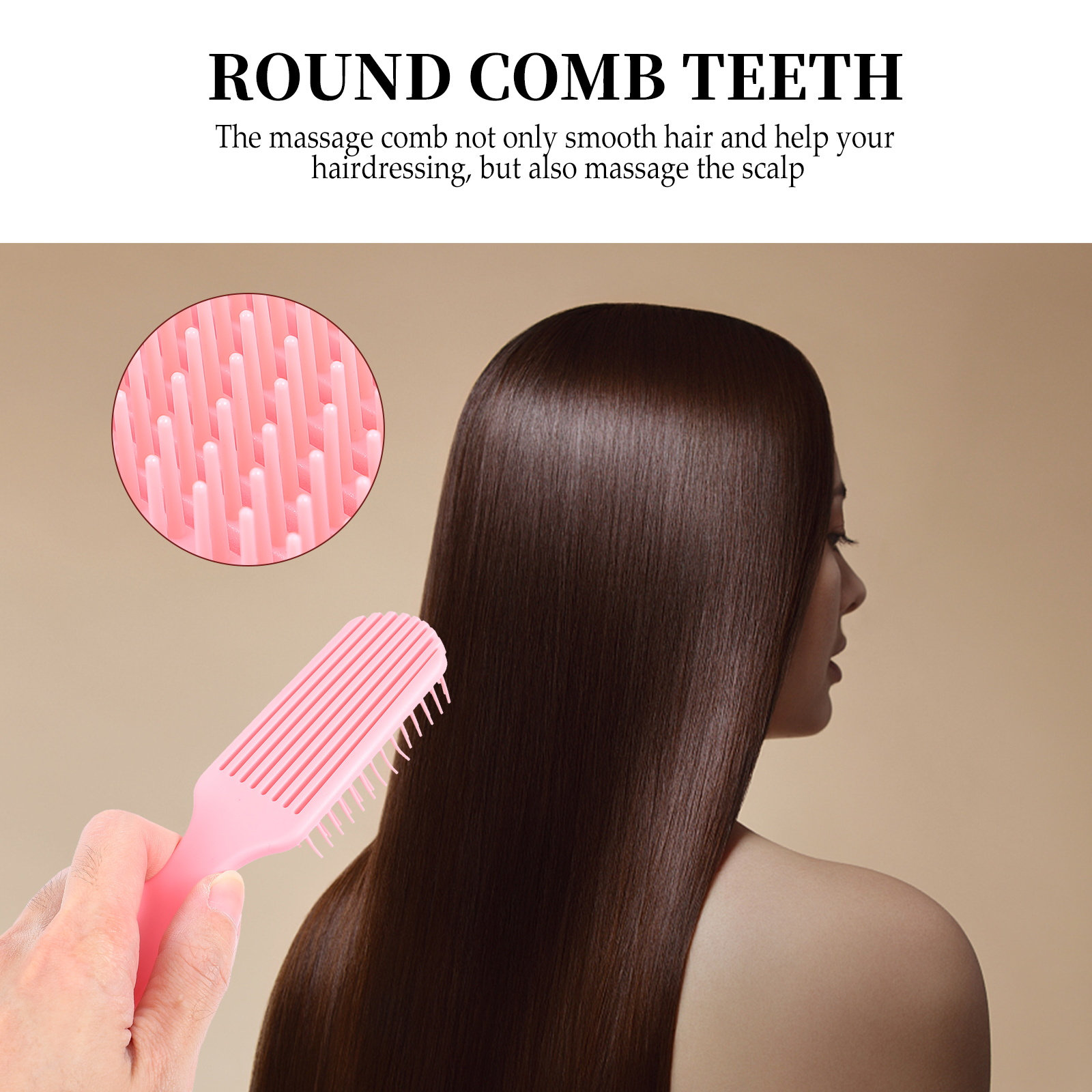 2Pcs Massage Comb Hairdressing - Hair Care For Curly Dry Hair recension och pris