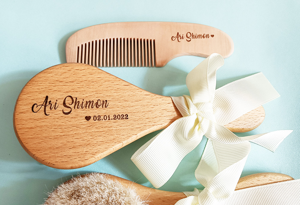 Baby Bathing Comb with Custom  - Hair Care Names recension och pris