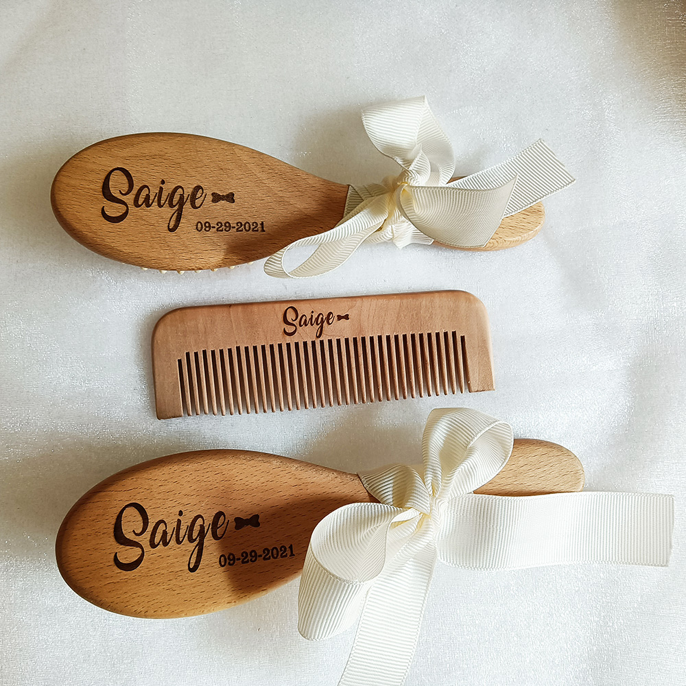 Custom Name Baby Bathing Comb  - Hair Care Names recension och pris