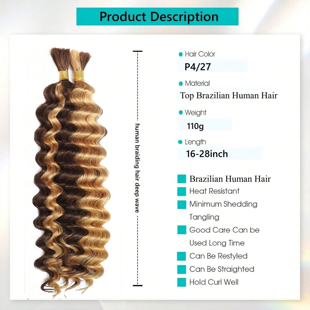 Human Braiding Hair 18 Inch 2  - Hair Care For Wavy Hair recension och pris