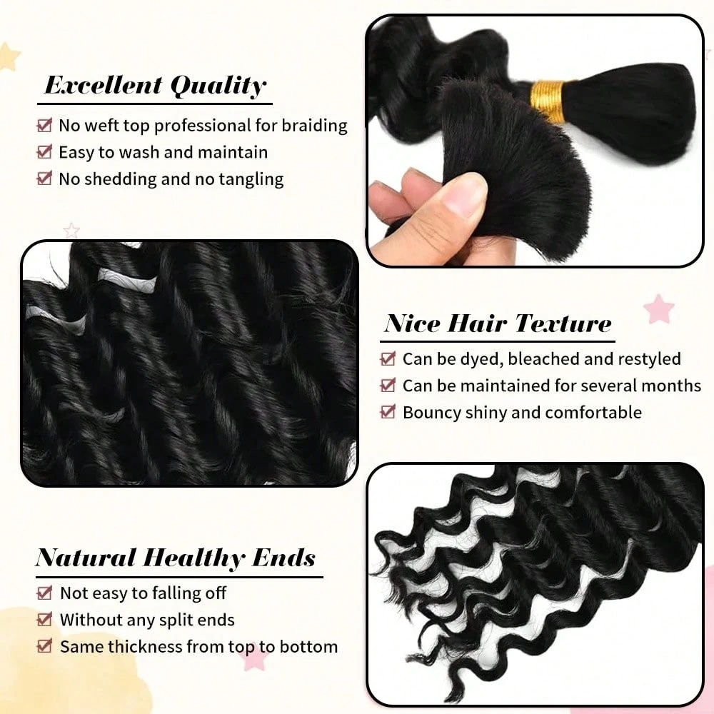 28 Inch Human Braiding Hair Fo - Hair Care For Wavy Hair recension och pris