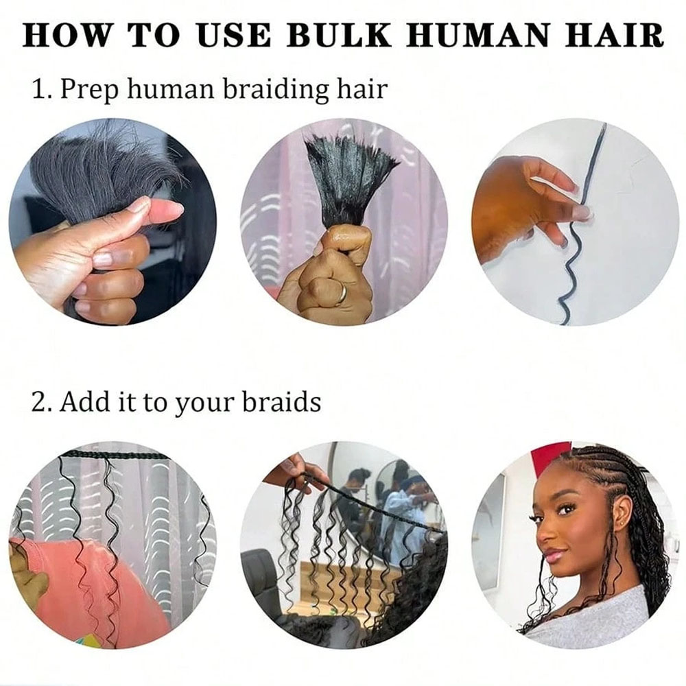 28 Inch Human Braiding Hair Fo - Hair Care For Wavy Hair recension och pris